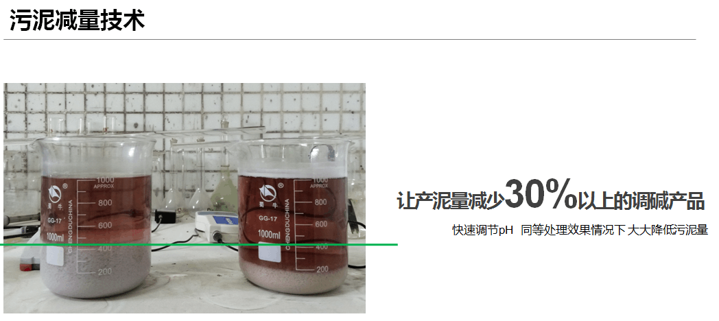 污泥產(chǎn)量減少30%的調(diào)堿產(chǎn)品